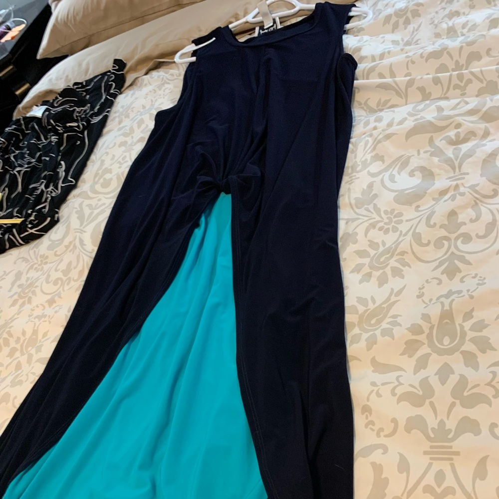 Joseph Ribkoff 16 navy long back top - Picture 16 of 16